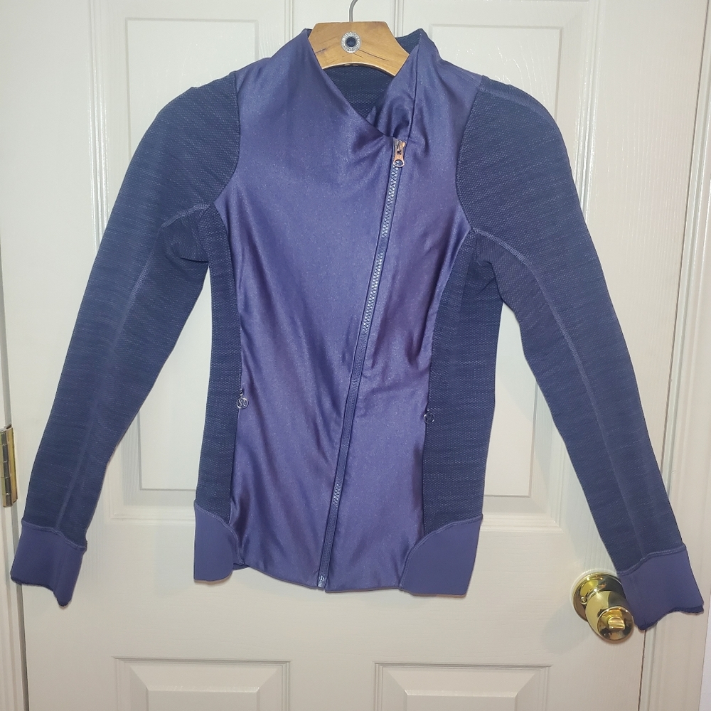 lululemon athletica Purple Asymmetrical Zip Jacket